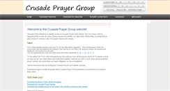 Desktop Screenshot of crusadeprayergroup.org