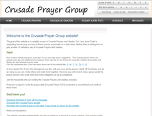 Tablet Screenshot of crusadeprayergroup.org